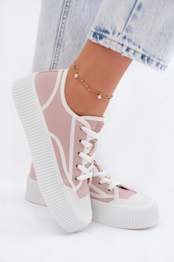 Laisvalaikio bateliai su platforma Big Star TT274270 rožinės spalvos