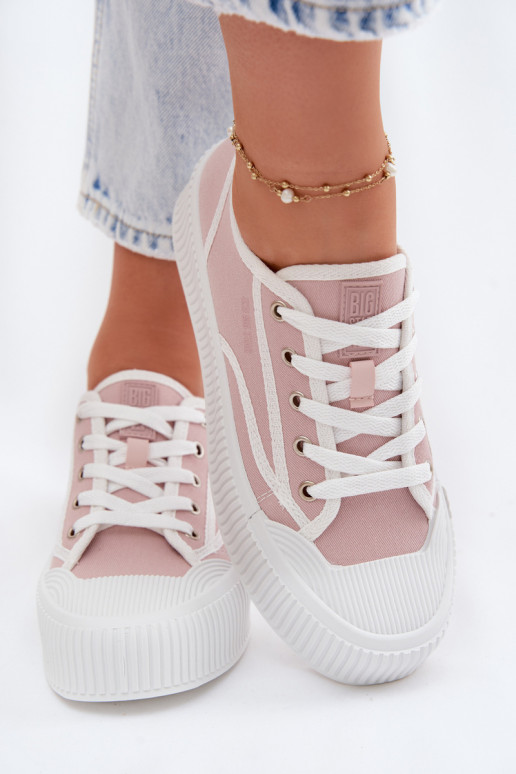 Laisvalaikio bateliai su platforma Big Star TT274270 rožinės spalvos