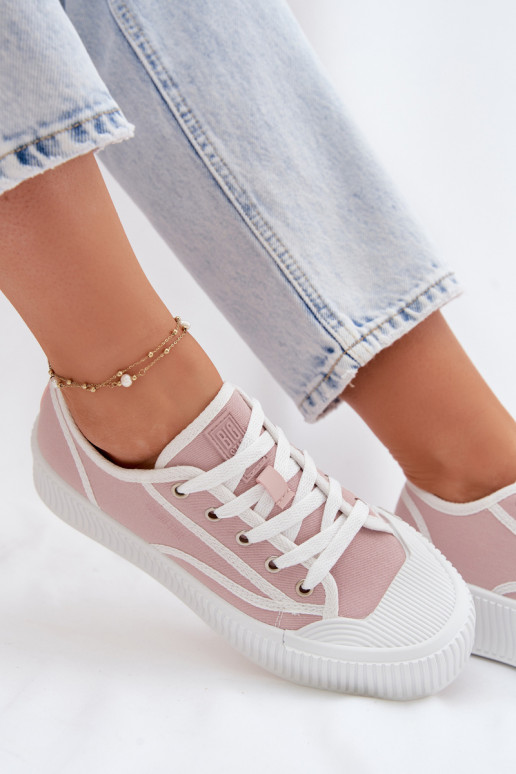 Laisvalaikio bateliai su platforma Big Star TT274270 rožinės spalvos