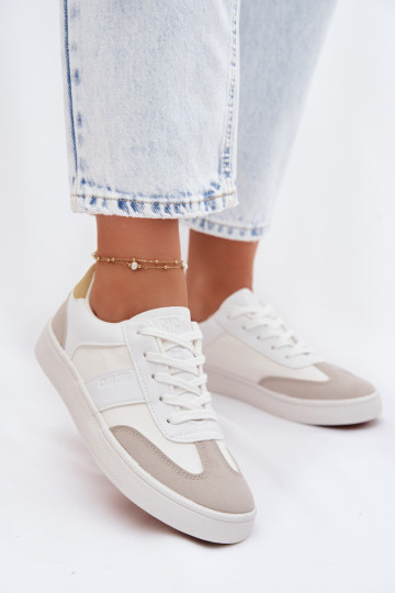 Moteriški žemi sneakers batai Big Star TT274767 baltos spalvos 2