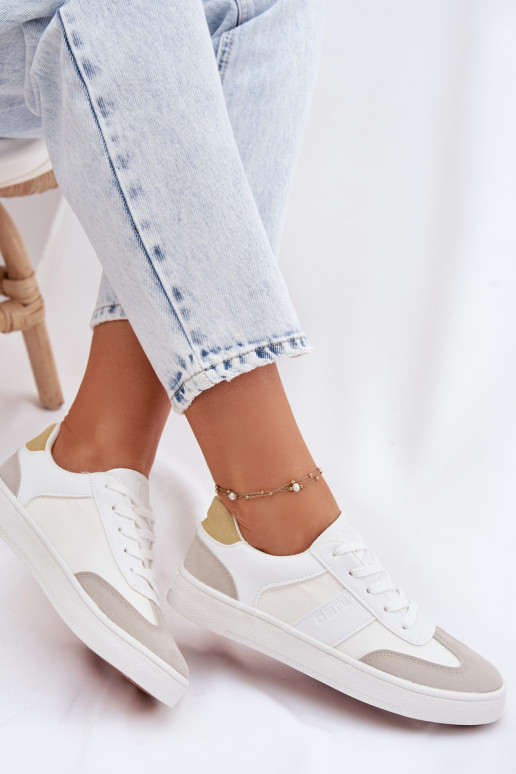 Sneakers modelio batai Moteriškos žemos Big Star TT274767 baltos spalvos