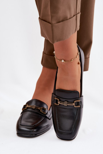 Oda batai Moteriškas Klocke su ornamentais Vinceza 39978 juodos spalvos