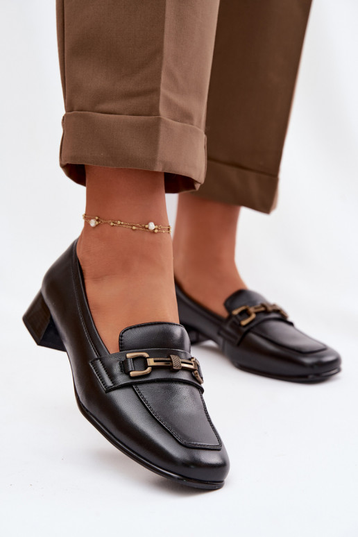 Oda batai Moteriškas Klocke su ornamentais Vinceza 39978 juodos spalvos