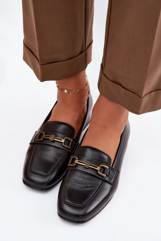 Oda batai Moteriškas Klocke su ornamentais Vinceza 39978 juodos spalvos