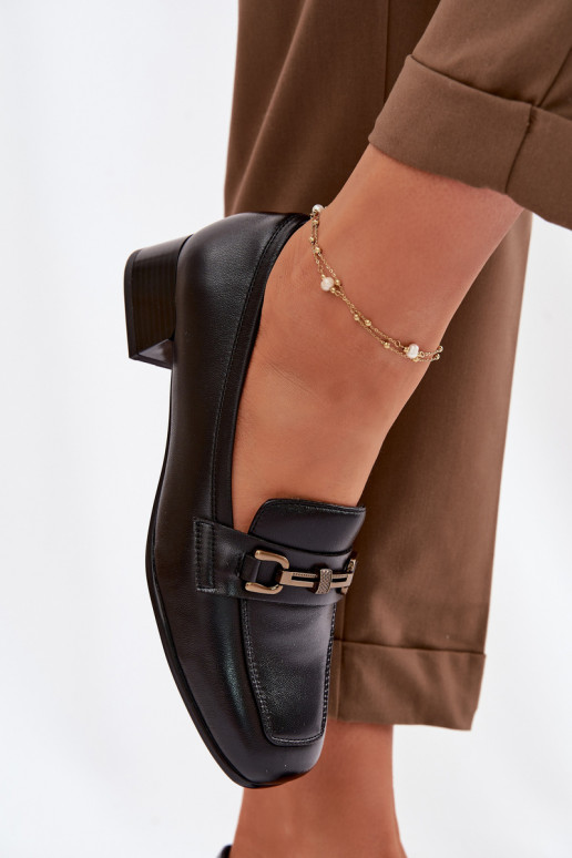 Oda batai Moteriškas Klocke su ornamentais Vinceza 39978 juodos spalvos