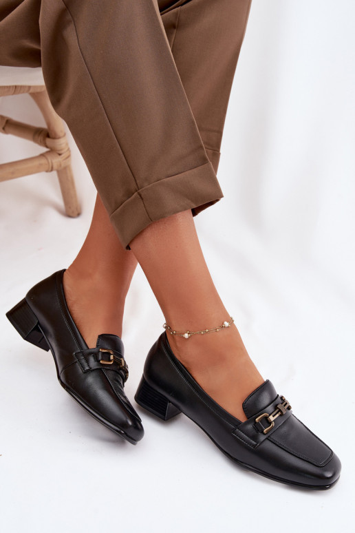 Oda batai Moteriškas Klocke su ornamentais Vinceza 39978 juodos spalvos