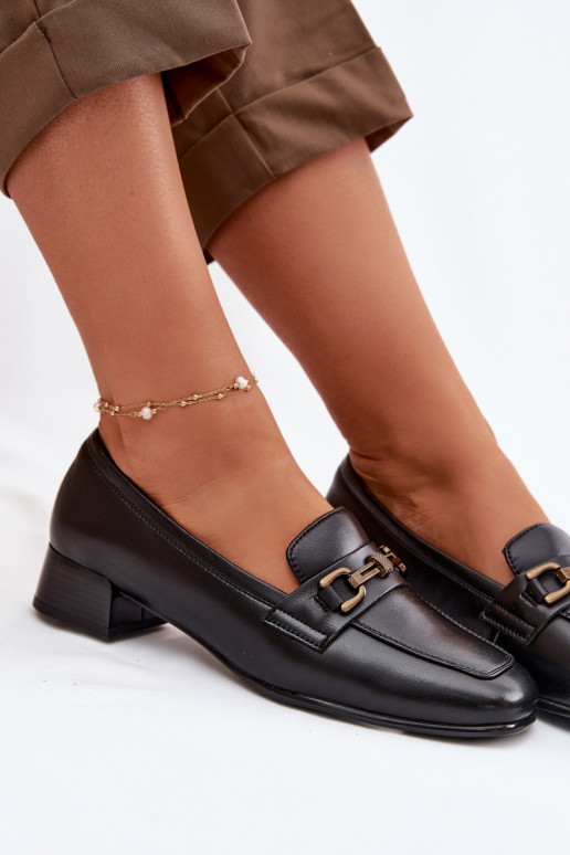 Oda batai Moteriškas Klocke su ornamentais Vinceza 39978 juodos spalvos