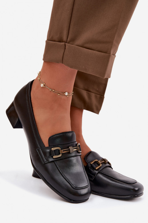 Oda batai Moteriškas Klocke su ornamentais Vinceza 39978 juodos spalvos