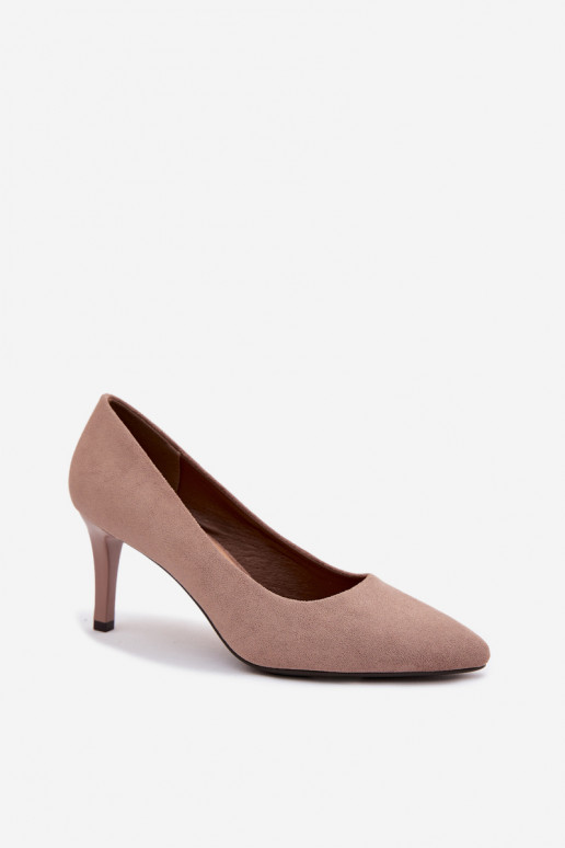 aukštakulniai bateliai iš eko zomšosoĮe Sergio Leone 1336 rudos spalvos