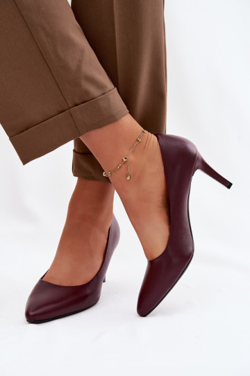 aukštakulniai bateliai Eko Oda Sergio Leone 1336 bordo spalvos