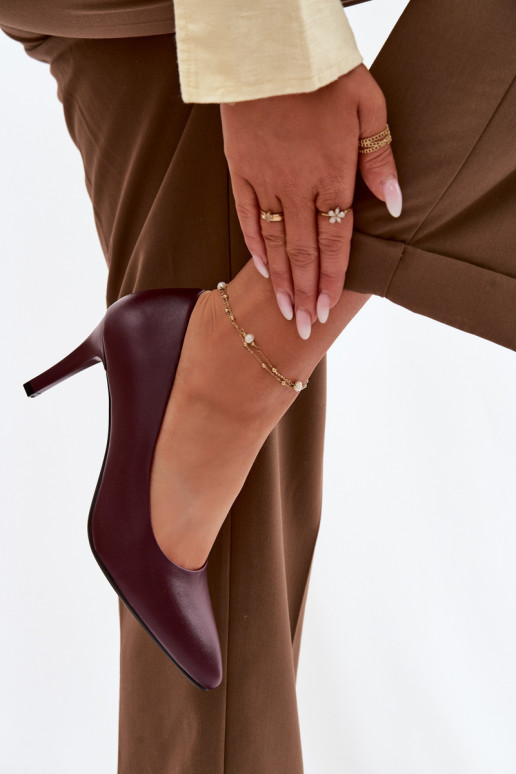 aukštakulniai bateliai Eko Oda Sergio Leone 1336 bordo spalvos