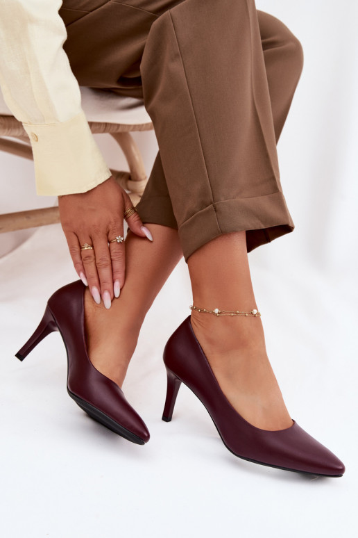 aukštakulniai bateliai Eko Oda Sergio Leone 1336 bordo spalvos