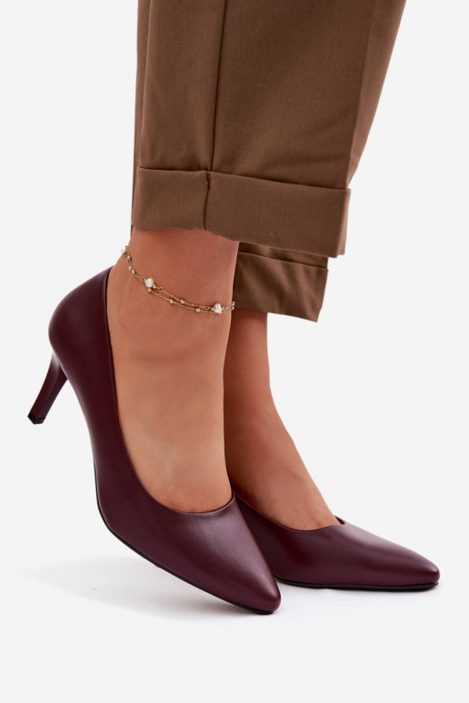 aukštakulniai bateliai Eko Oda Sergio Leone 1336 bordo spalvos