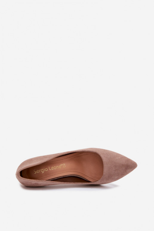 Eko Zomšiniai bateliai Sergio Leone 1339 rudos spalvos