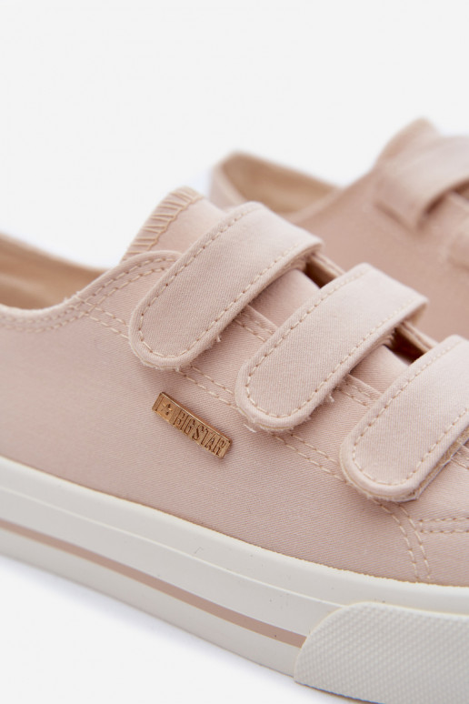 laisvalaikio batai Vaikiški su lipniais užsegimais Big Star TT374174 smėlio spalvos