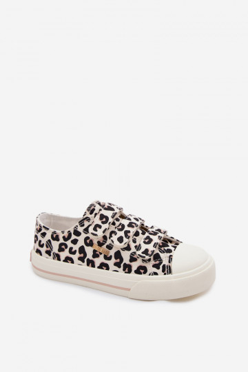 Vaikiški laisvalaikio batai su lipniais užsegimais Big Star TT374171 leopardo raštų