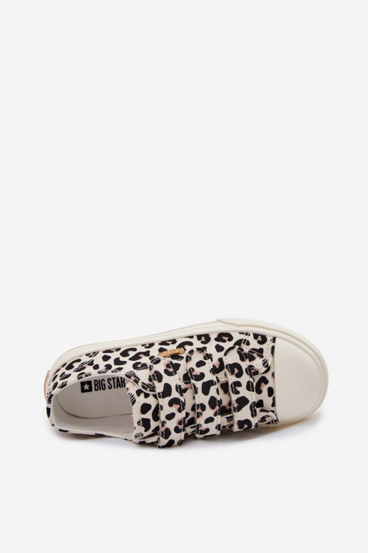 laisvalaikio batai Vaikiški su lipniais užsegimais Big Star TT374171 su leopardo kailio raštais