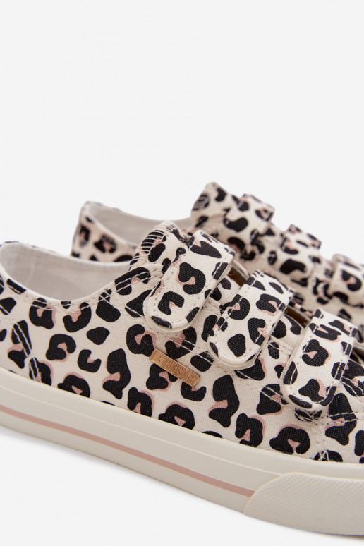 laisvalaikio batai Vaikiški su lipniais užsegimais Big Star TT374171 su leopardo kailio raštais