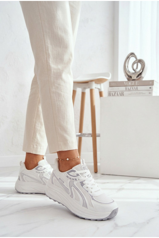 sportiniai bateliai Sneakers modelio batai Moteriškas Big Star TT274325 HI-POLY SYSTEM baltos spalvos