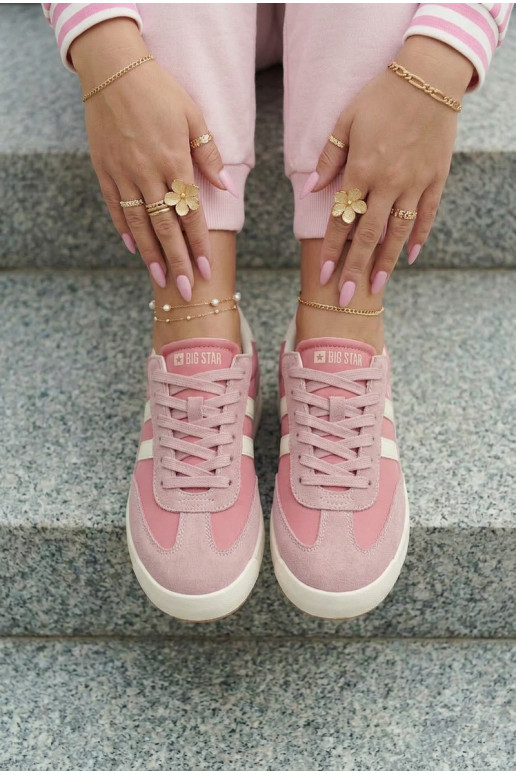 Sneakers modelio batai Moteriškas Big Star TT274160 rožinės spalvos