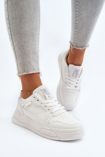 Moteriškas Sneakers modelio batai Big Star NN274667 baltos spalvos