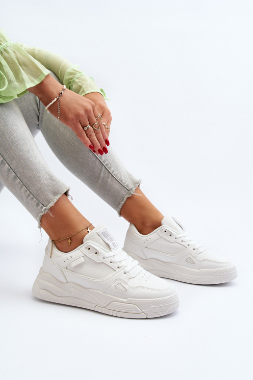 Moteriškas Sneakers modelio batai Big Star NN274667 baltos spalvos