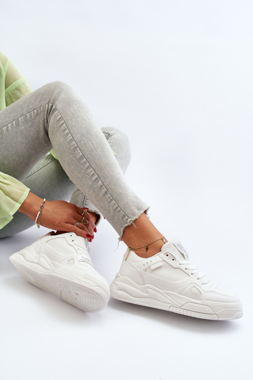 Moteriškas Sneakers modelio batai Big Star NN274667 baltos spalvos