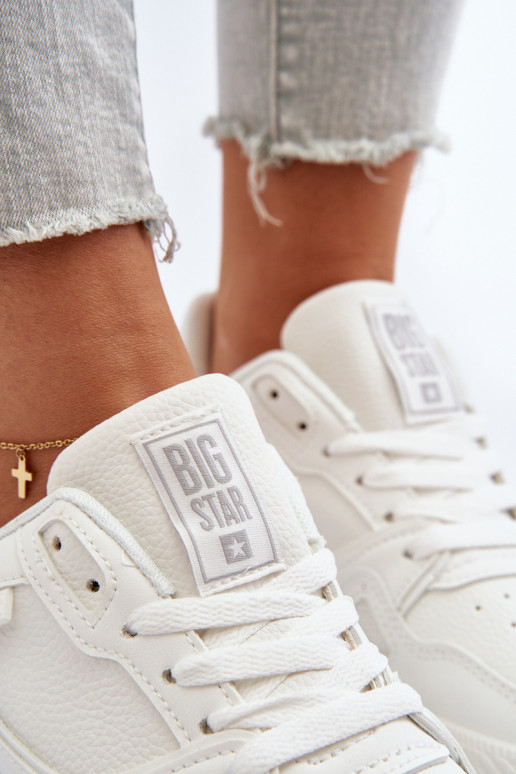 Moteriškas Sneakers modelio batai Big Star NN274667 baltos spalvos