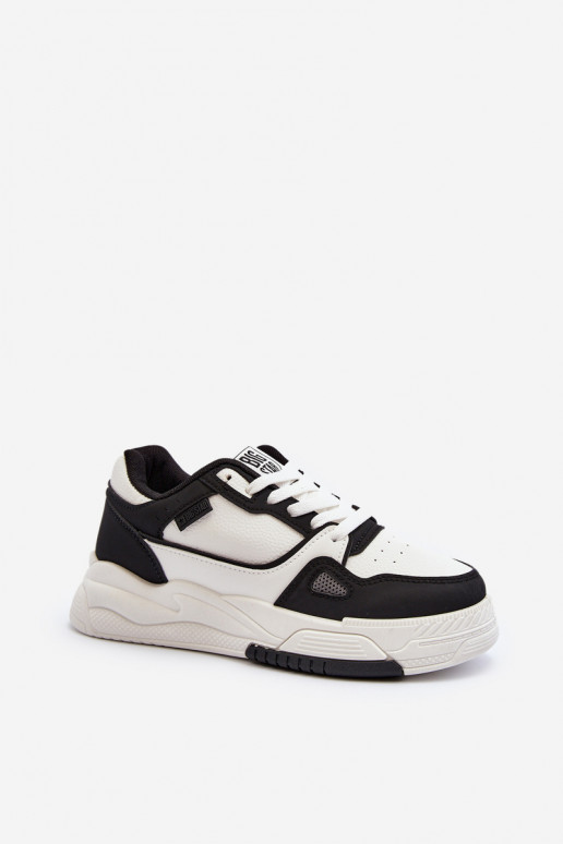 Moteriškas Sneakers modelio batai Big Star NN274669 Baltos-juodos spalvos