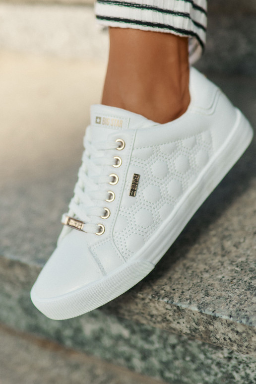 Laisvalaikio bateliai iš eko odos Big Star RR274322 baltos spalvos