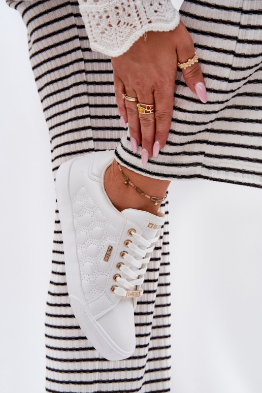 Laisvalaikio bateliai iš eko odos Big Star RR274322 baltos spalvos