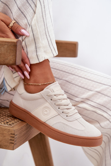 Sneakers modelio batai Moteriškas Big Star RR274806 smėlio spalvos