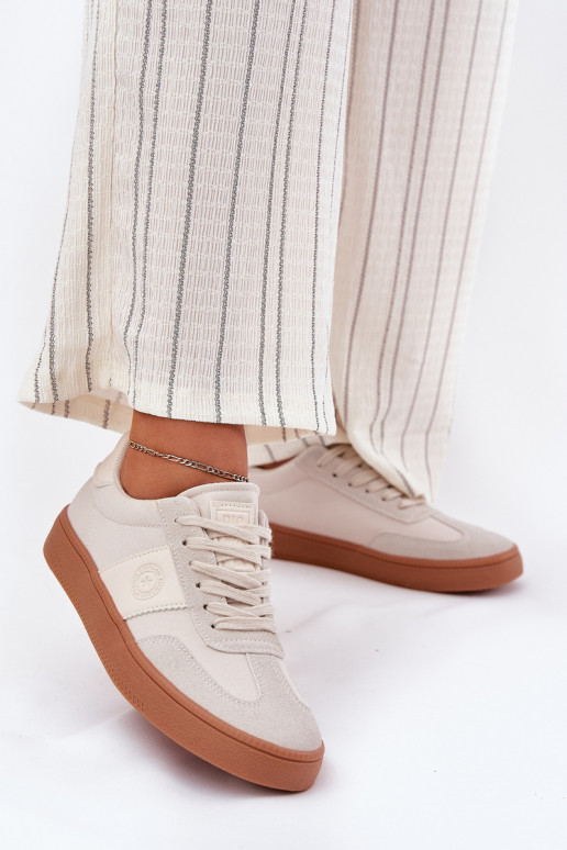 Sneakers modelio batai Moteriškas Big Star RR274806 smėlio spalvos