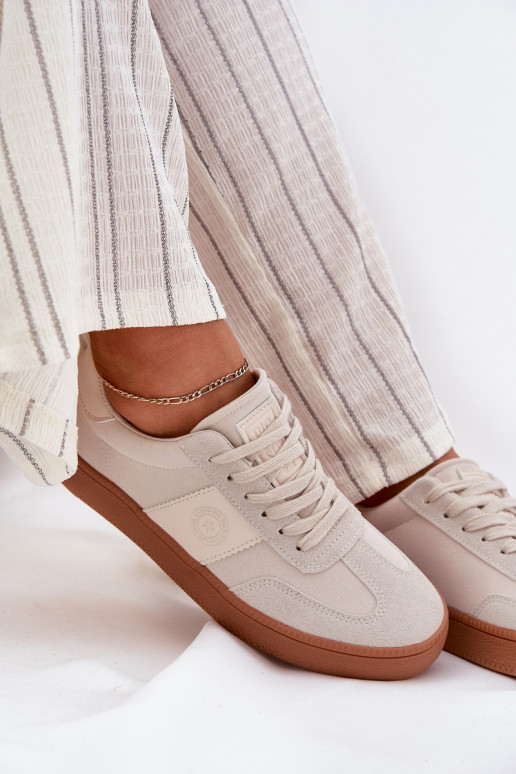 Sneakers modelio batai Moteriškas Big Star RR274806 smėlio spalvos