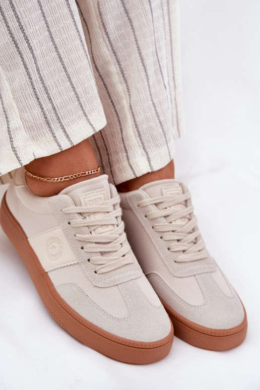 Sneakers modelio batai Moteriškas Big Star RR274806 smėlio spalvos