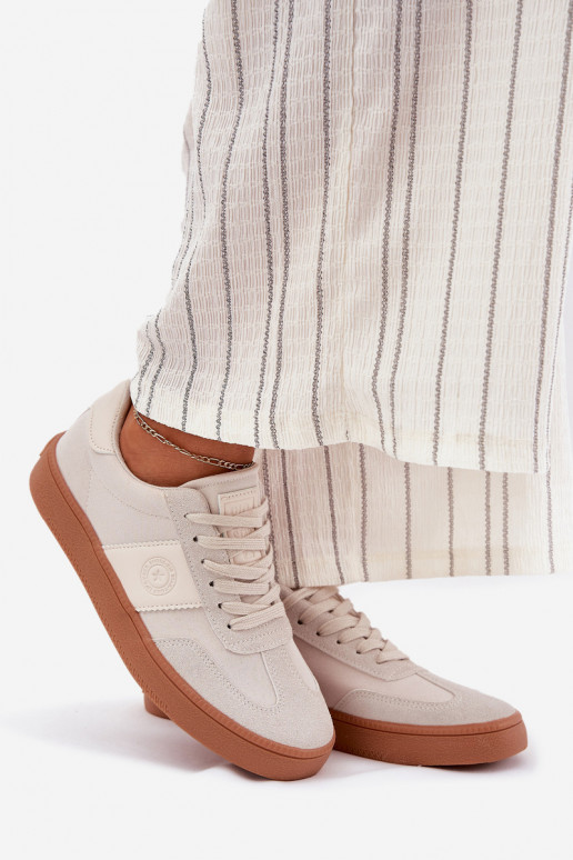 Sneakers modelio batai Moteriškas Big Star RR274806 smėlio spalvos