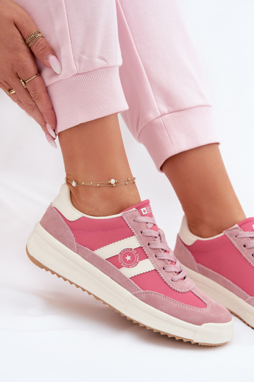 Sneakers modelio batai Moteriškas Big Star TT274160 rožinės spalvos