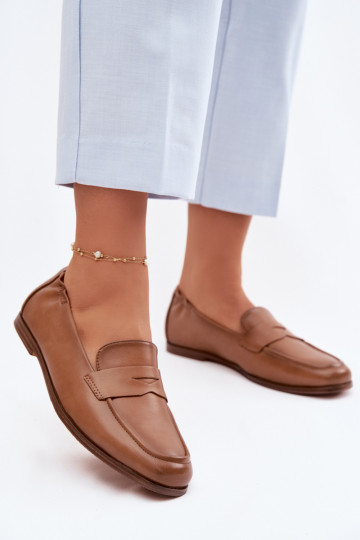 MokasinaisuĮjungtaturalnej Skóry Vinceza 18121 rudos spalvos 2