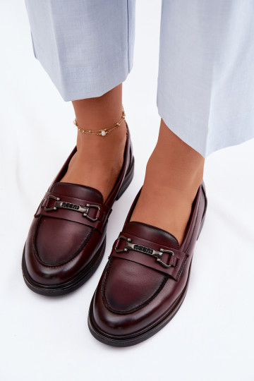 Oda moteriški mokasinai Vinceza 39983 rudos spalvos