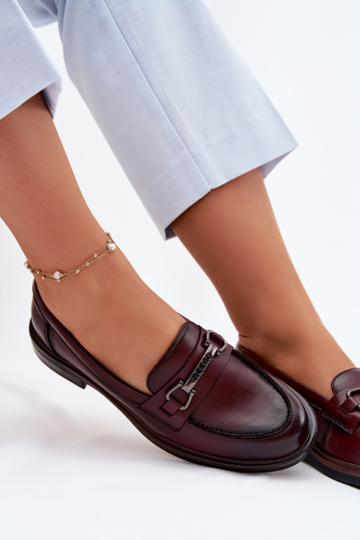 Oda moteriški mokasinai Vinceza 39983 rudos spalvos