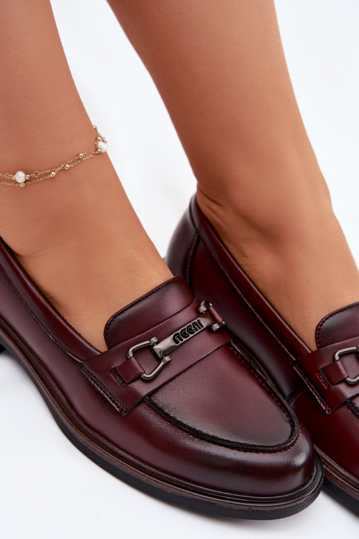 Oda moteriški mokasinai Vinceza 39983 rudos spalvos