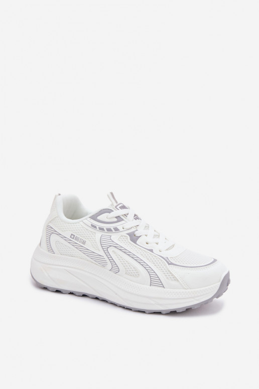 sportiniai bateliai Sneakers modelio batai Moteriškas Big Star TT274325 HI-POLY SYSTEM baltos spalvos