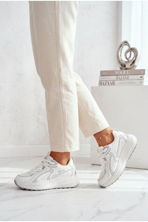 sportiniai bateliai Sneakers modelio batai Moteriškas Big Star TT274325 HI-POLY SYSTEM baltos spalvos