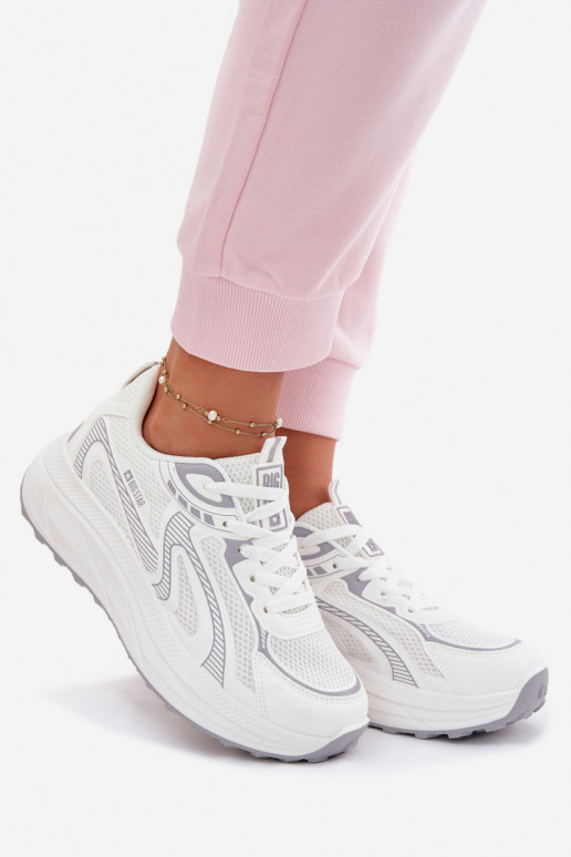 sportiniai bateliai Sneakers modelio batai Moteriškas Big Star TT274325 HI-POLY SYSTEM baltos spalvos