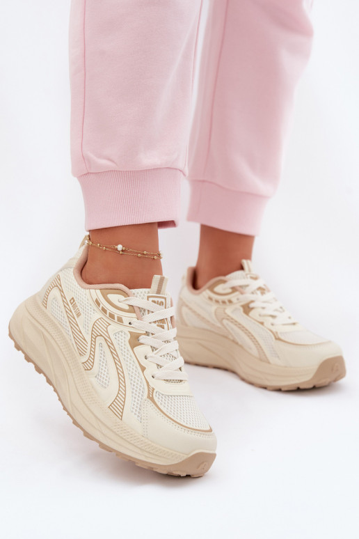 sportiniai bateliai Sneakers modelio batai Moteriškas Big Star TT274326 HI-POLY SYSTEM smėlio spalvos