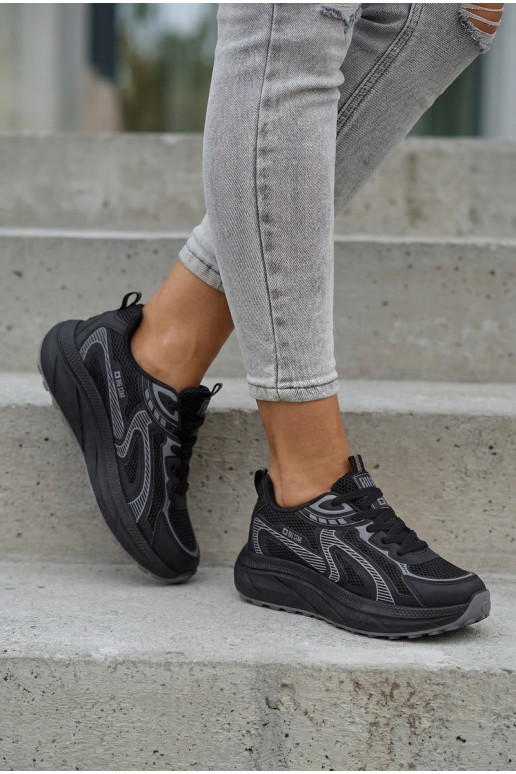 sportiniai bateliai Sneakers modelio batai Moteriškas Big Star TT274327 HI-POLY SYSTEM juodos spalvos