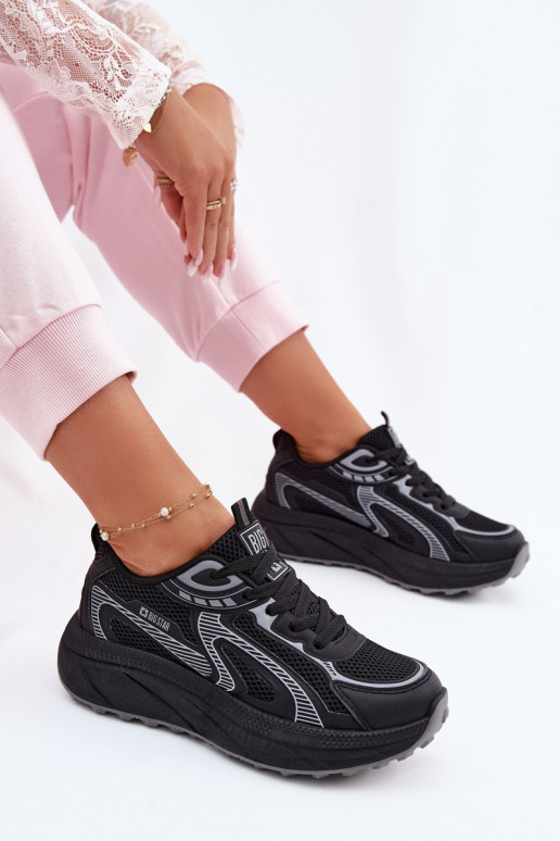 sportiniai bateliai Sneakers modelio batai Moteriškas Big Star TT274327 HI-POLY SYSTEM juodos spalvos
