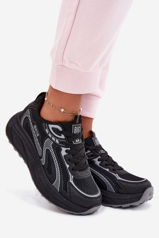 sportiniai bateliai Sneakers modelio batai Moteriškas Big Star TT274327 HI-POLY SYSTEM juodos spalvos
