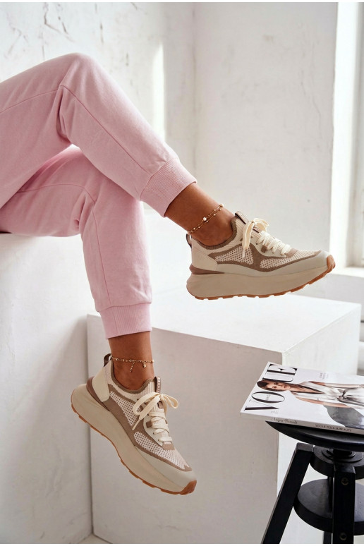 sportiniai bateliai Moteriškas Big Star TT274571 HI-POLY SYSTEM smėlio spalvos