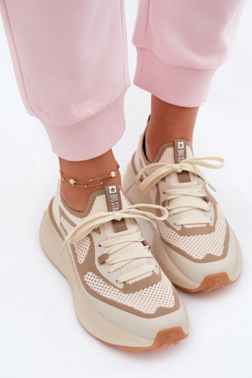 sportiniai bateliai Moteriškas Big Star TT274571 HI-POLY SYSTEM smėlio spalvos